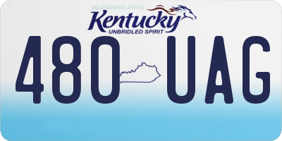 KY license plate 480UAG