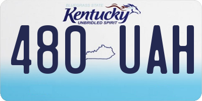 KY license plate 480UAH