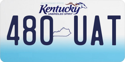 KY license plate 480UAT