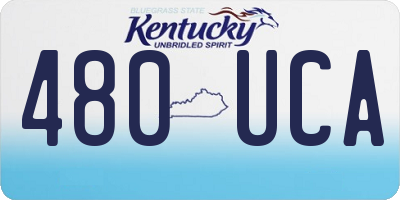 KY license plate 480UCA