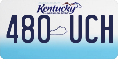 KY license plate 480UCH