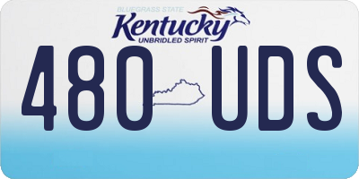 KY license plate 480UDS