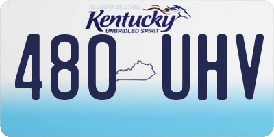 KY license plate 480UHV