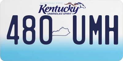 KY license plate 480UMH