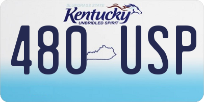 KY license plate 480USP