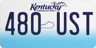 KY license plate 480UST