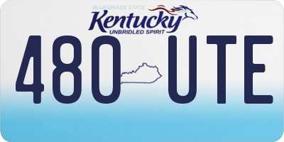 KY license plate 480UTE