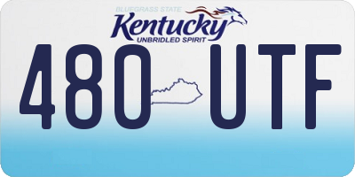KY license plate 480UTF