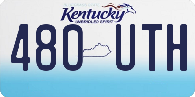 KY license plate 480UTH