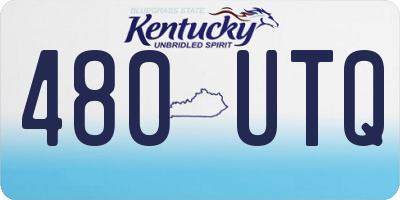 KY license plate 480UTQ