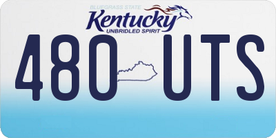 KY license plate 480UTS