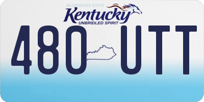 KY license plate 480UTT