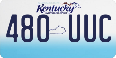 KY license plate 480UUC