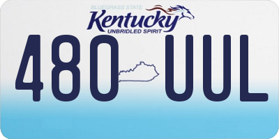 KY license plate 480UUL