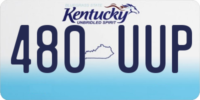 KY license plate 480UUP