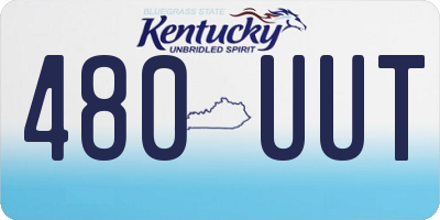 KY license plate 480UUT