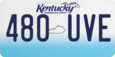 KY license plate 480UVE