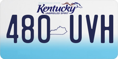 KY license plate 480UVH