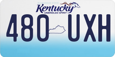 KY license plate 480UXH