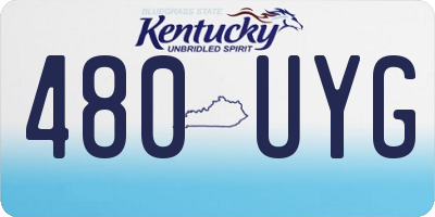 KY license plate 480UYG