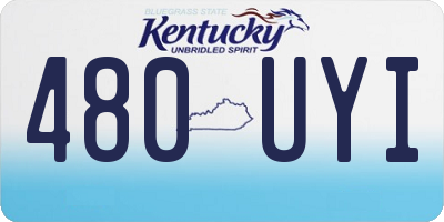 KY license plate 480UYI
