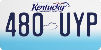 KY license plate 480UYP