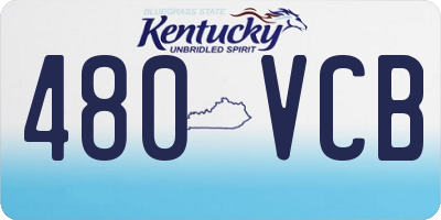KY license plate 480VCB