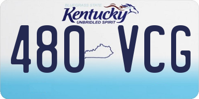 KY license plate 480VCG