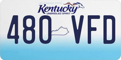 KY license plate 480VFD