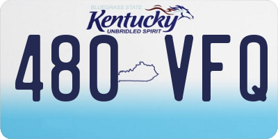KY license plate 480VFQ