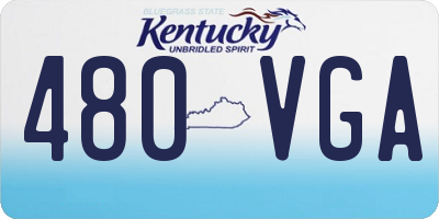 KY license plate 480VGA