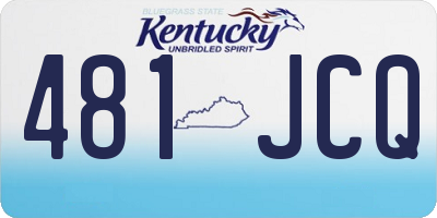 KY license plate 481JCQ