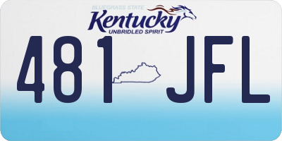 KY license plate 481JFL
