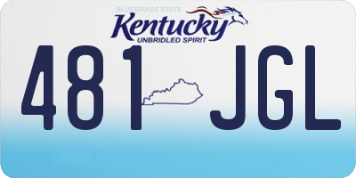 KY license plate 481JGL
