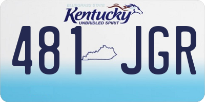 KY license plate 481JGR