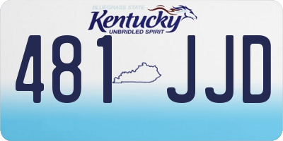 KY license plate 481JJD