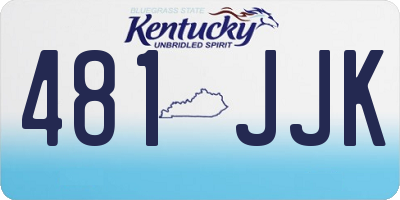 KY license plate 481JJK
