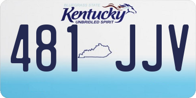 KY license plate 481JJV