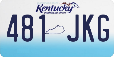 KY license plate 481JKG