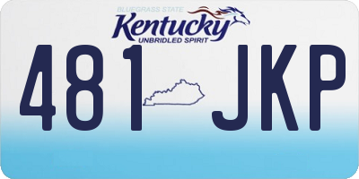 KY license plate 481JKP