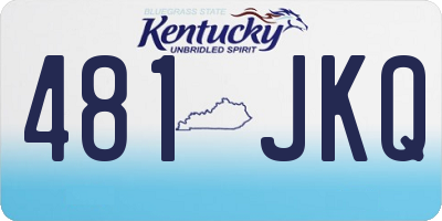 KY license plate 481JKQ