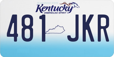 KY license plate 481JKR