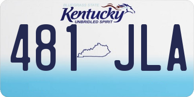 KY license plate 481JLA
