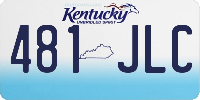KY license plate 481JLC