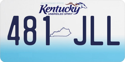KY license plate 481JLL