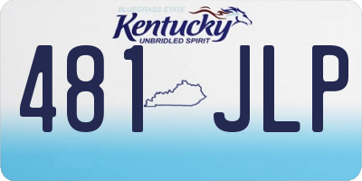 KY license plate 481JLP