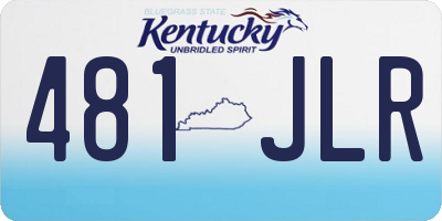 KY license plate 481JLR
