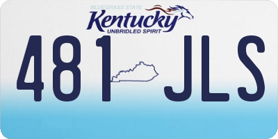 KY license plate 481JLS