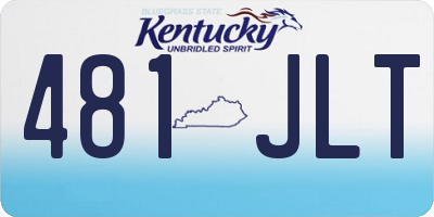 KY license plate 481JLT