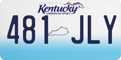 KY license plate 481JLY